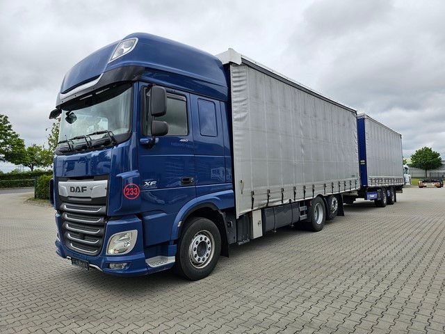 DAF XF 480 mit Krone Tandem Gardine ca. 113 cbm