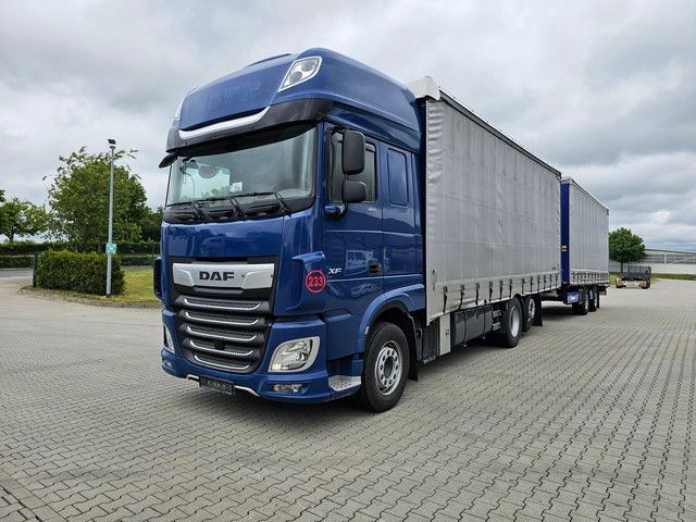 Fahrzeugabbildung DAF XF 480 mit Krone Tandem Gardine ca. 113 cbm