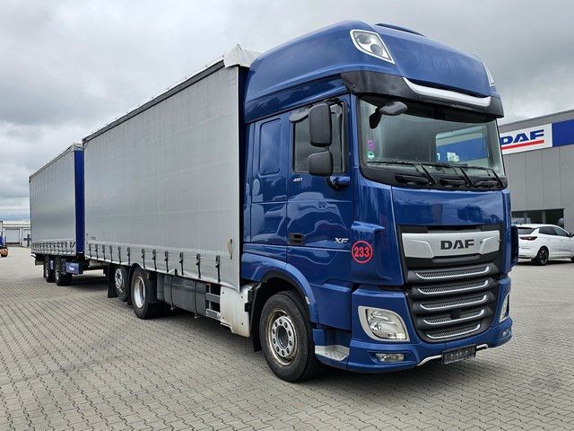 Fahrzeugabbildung DAF XF 480 mit Krone Tandem Gardine ca. 113 cbm