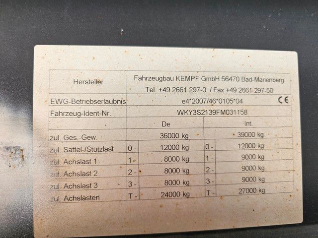 Fahrzeugabbildung Kempf 55 cbm Stahl, Lift, ALCOA, Kornschieber