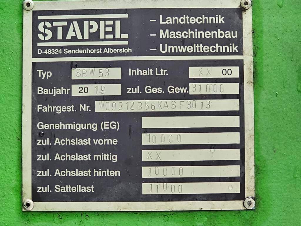 Fahrzeugabbildung Andere Stapel /Demmler, 53 cbm, Hydr. Heckklappe