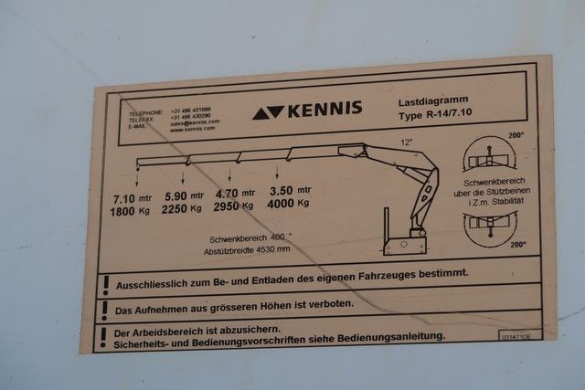 Fahrzeugabbildung Renders Baustoffpritsche Rollkran Kennis 14 aus 2010