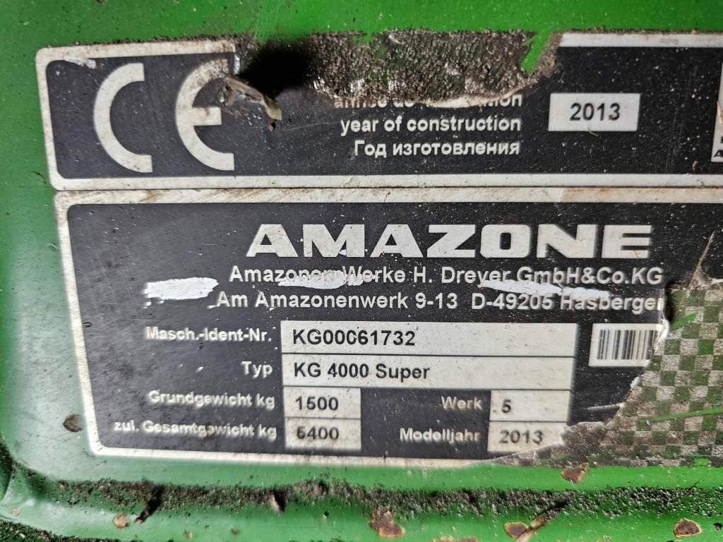 Fahrzeugabbildung Amazone Drille AD-P 403 und Kreiselgrubber KG 4000 Super