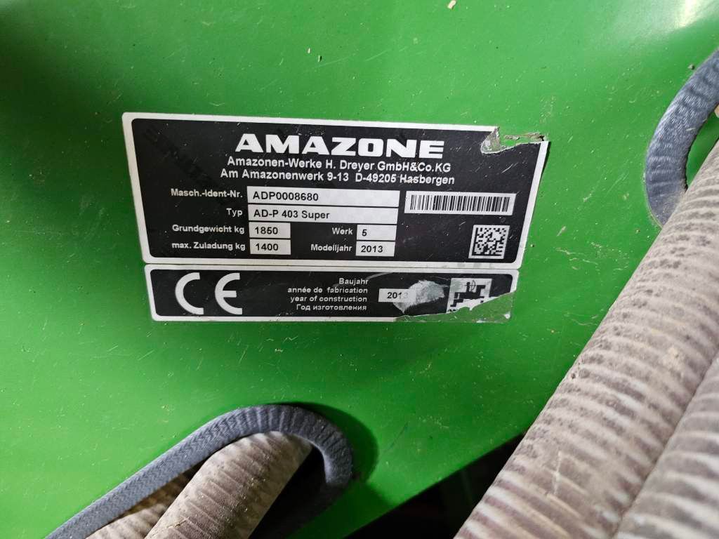 Fahrzeugabbildung Amazone Drille AD-P 403 Super und Kreiselgrubber KG 4000